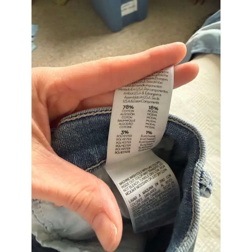 Mother The Rascal Ankle Snippet Slim Straight Jean Blast from the Past 25